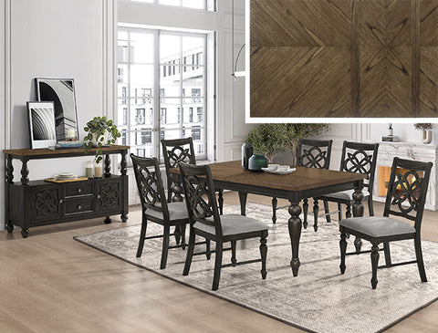 2134- HILARA DINING GROUP AVAILABLE AS 6 PIECE 0R 7 PIECE