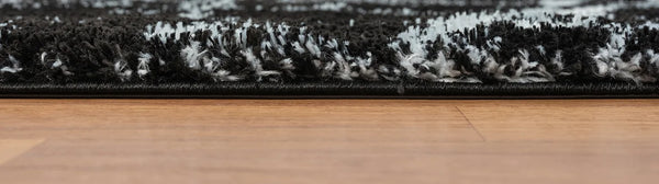 COMFY SHAG 230 BLACK  5 X 7 RUG