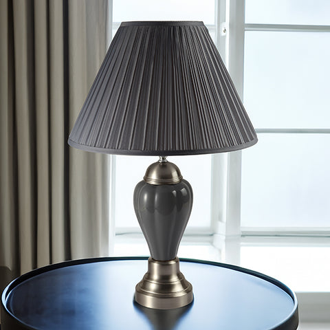 6115GY PORCELAIN LAMP GREY