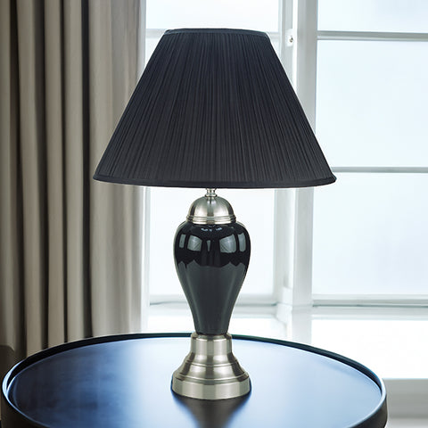 6115BK PORCELAIN LAMP BLACK