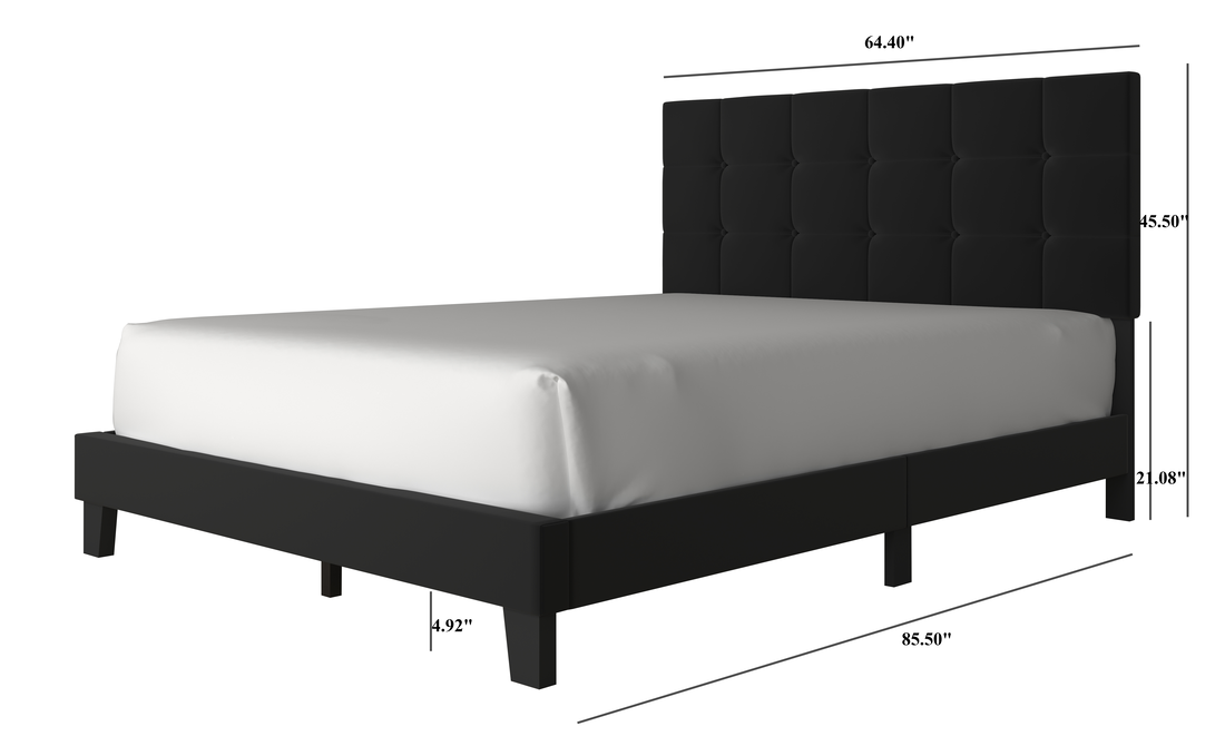 920 BLACK PLATFORM BED AVAILABLE IN TWIN, FULL, QUEEN AND KING SIZES