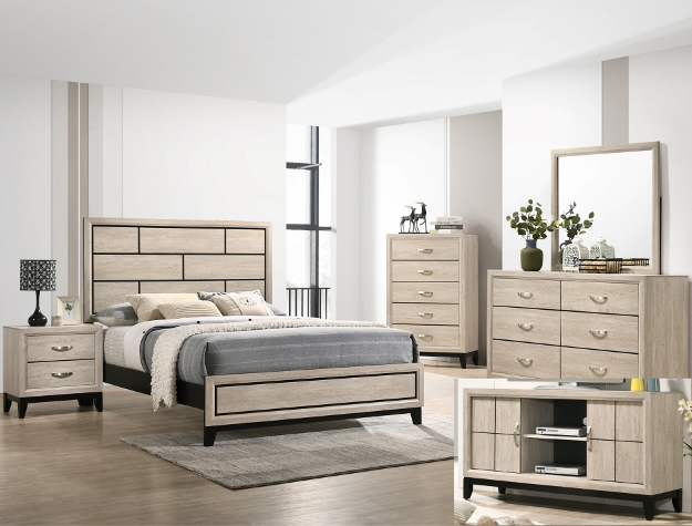 AKERSON BEDROOM SET AVAILABLE IN TWIN, FULL, QUEEN AND KING SIZES