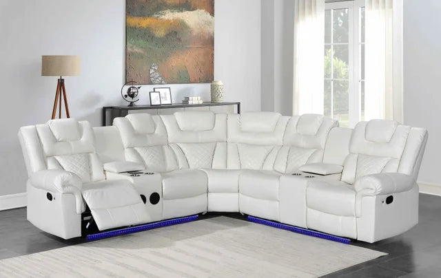 Alexa2023 Reclining Sectional available in Black, Brown, Grey and White