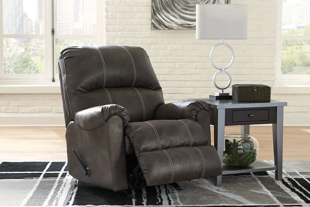 Ashley 13104 Kincord 4 Piece Reclining Set available in Midnight Black