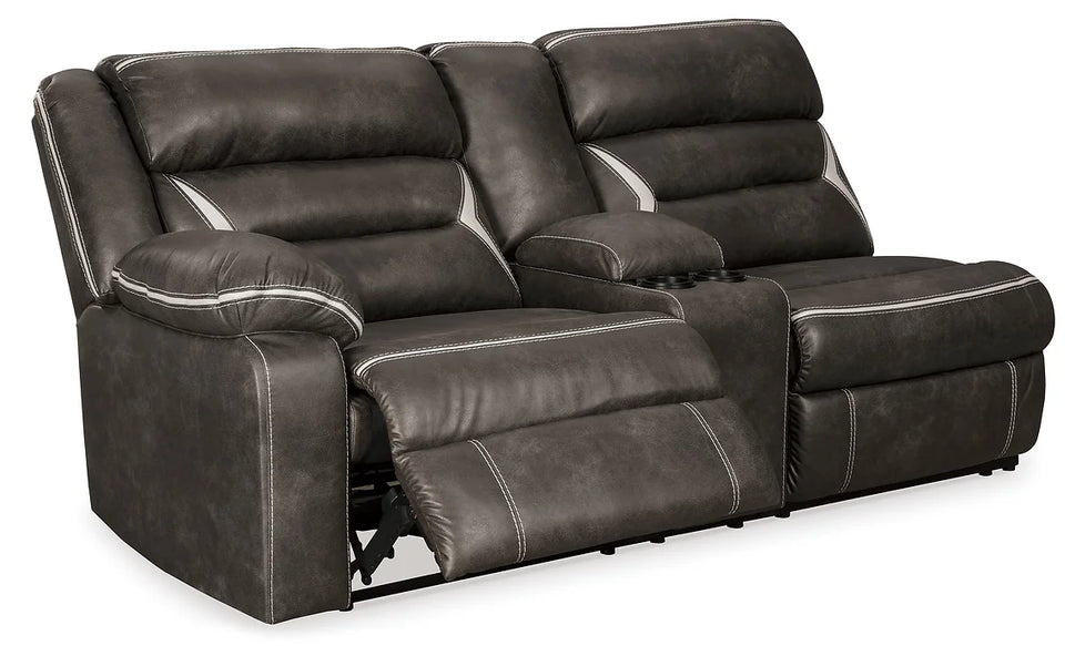 Ashley 13104 Kincord 4 Piece Reclining Set available in Midnight Black