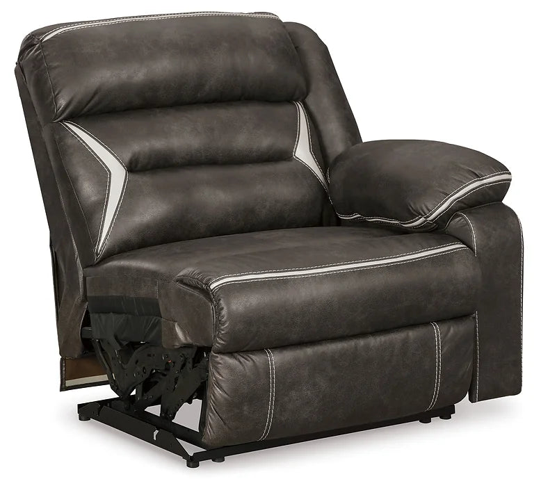 Ashley 13104 Kincord 4 Piece Reclining Set available in Midnight Black