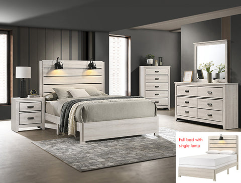 SETB6810 CARTER BEDROOM SET WHITE AVAILABLE IN FULL, QUEEN AND KING SIZES