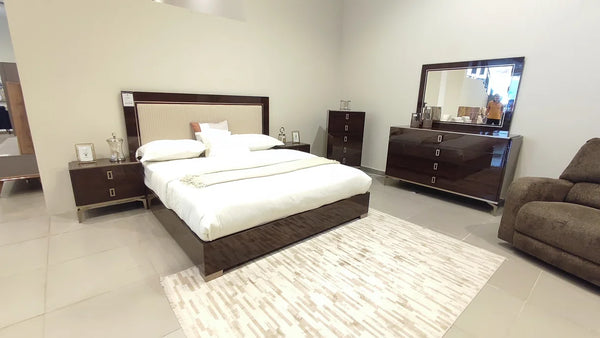 EVA COLLECTION "UPH" 5 PIECE BEDROOM SET AVAILABLE IN QUEEN AND KING SIZES