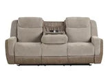 LISA 3 PIECE RECLINING SET IN BROWN AND GREY