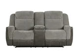 LISA 3 PIECE RECLINING SET IN BROWN AND GREY