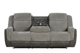 LISA 3 PIECE RECLINING SET IN BROWN AND GREY