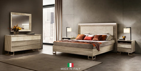 LUCE COLLECTION BEDROOM SET AVAILABLE IN QUEEN AND KING SIZES AS 4 PC OR 5 PC SETS