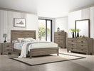 Switch MILLIE 5 PIECE BEDROOM SET AVAILABLE IN TWIN, FULL, QUEEN AND KING SIZES IN BROWN &amp; GREY 2 image