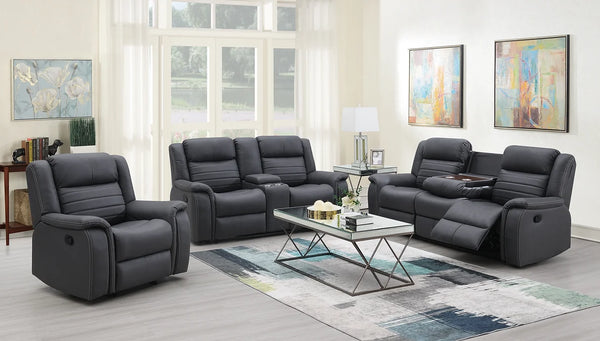 S7330 Max Grey 3 Piece Reclining Living Room Set