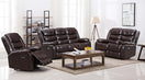 Switch S8383 Miami Reclining 3 Pc Set available in Black and Brown PU and Brown Microfiber 3 image