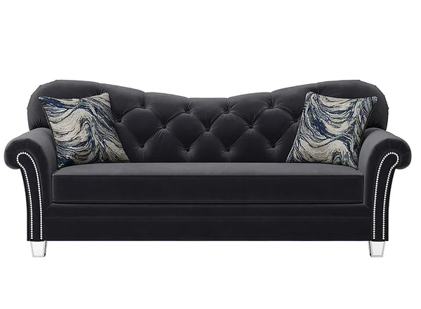 S8785 Bing Black Sofa And Loveseat