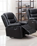 Switch S8383 Miami Reclining 3 Pc Set available in Black and Brown PU and Brown Microfiber 2 image