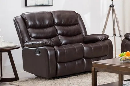 S8383 Miami Reclining 3 Pc Set available in Black and Brown PU and Brown Microfiber