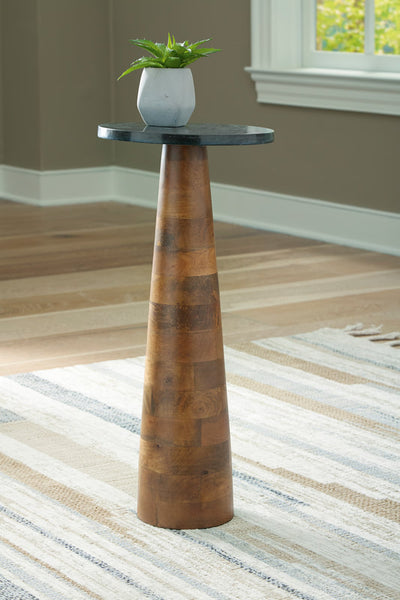 A4000633 ACCENT TABLE WITH MARBLE TOP