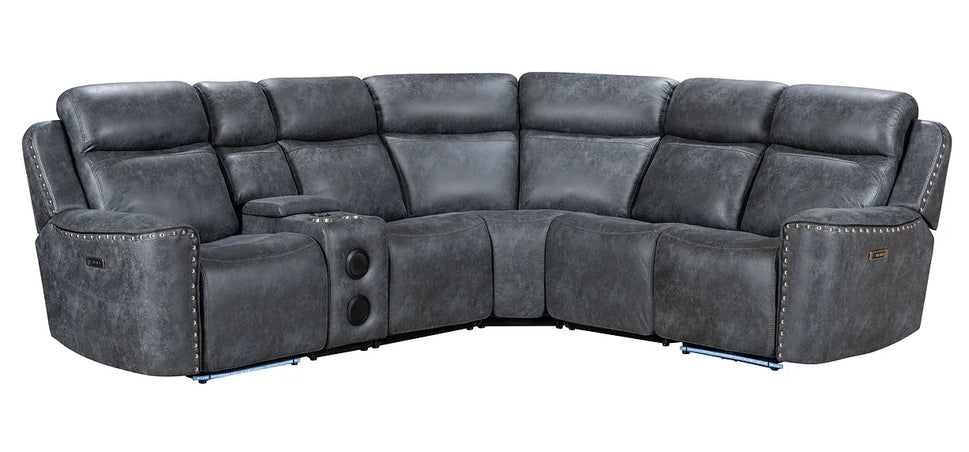 S7900 ROMI GREY POWER SECTIONAL