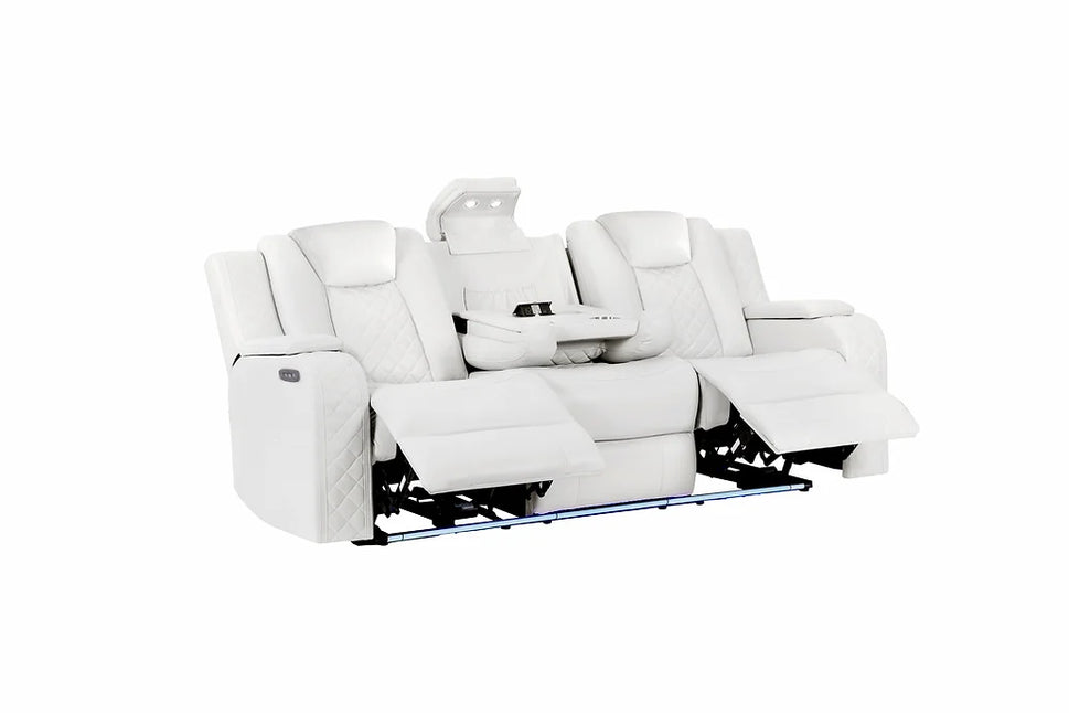 S3480 ECLIPSE WHITE 2 PIECE POWER RECLINING SET