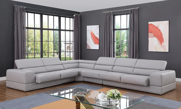 MI-5106A PELLA LIGHT GRAY SECTIONAL AVAILABLE AS 3 PC OR 4 PC