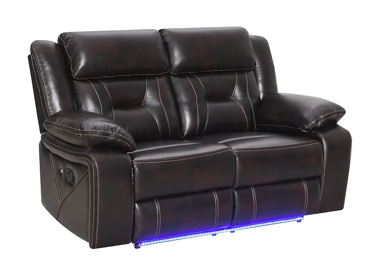 S8098 CONCORD 3 PIECE DARK BROWN RECLINING SET