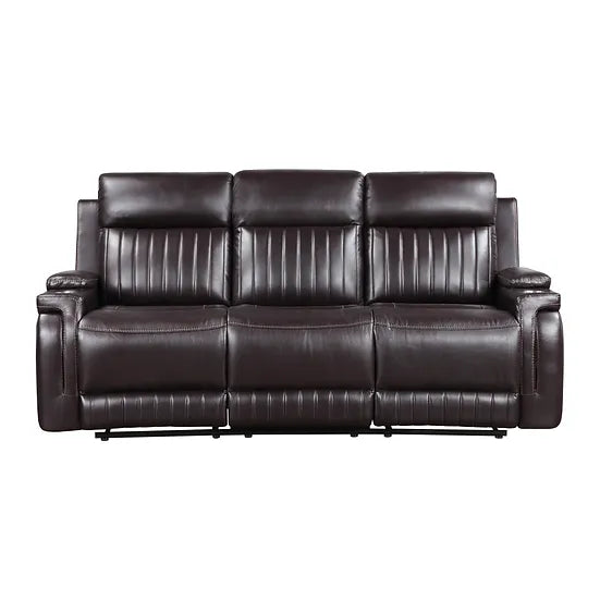 S2121 ETHAN BROWN 3 PIECE RECLINING LIVING ROOM SET