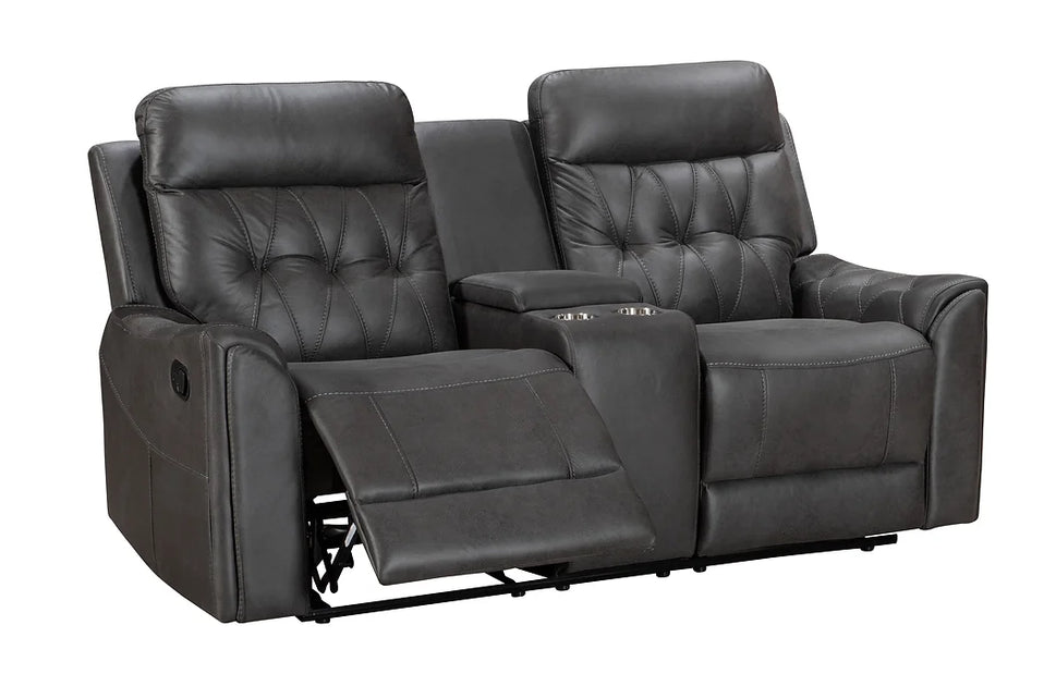 S6500 RITA GREY 3 PIECE RECLINING LIVING ROOM SET