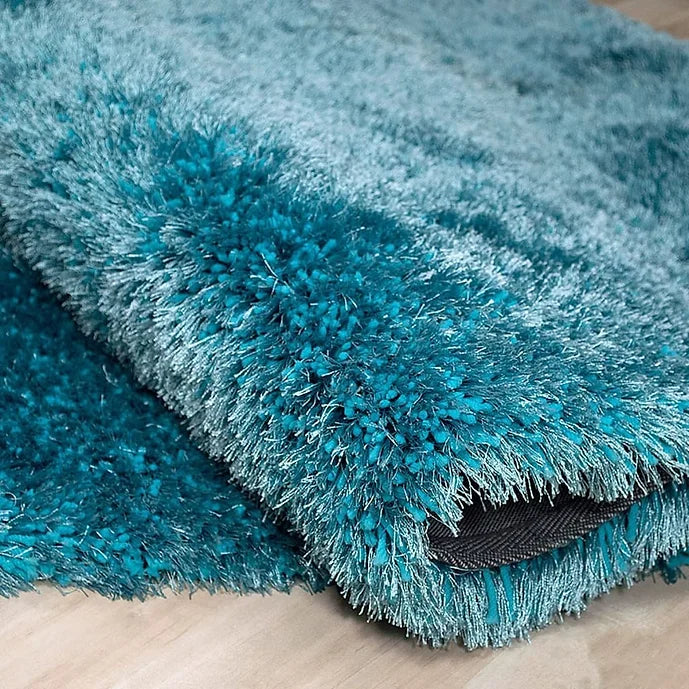 AFRO SHAG RUG AVAILABLE IN LIME GREEN, TURQUOISE AND VIOLET COLORS