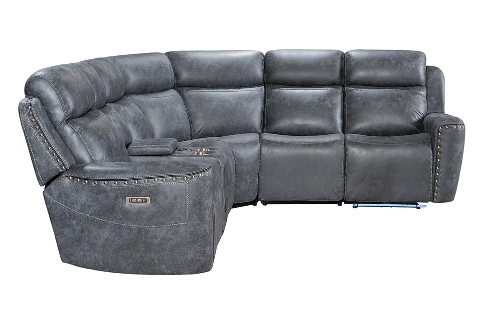 S7900 ROMI GREY POWER SECTIONAL