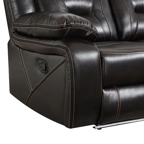 S8098 CONCORD 3 PIECE DARK BROWN RECLINING SET