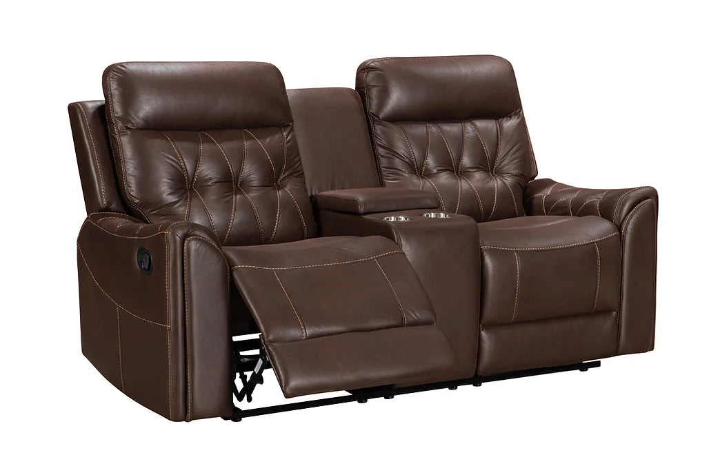 S6500 RITA BROWN 3 PIECE RECLINING LIVING ROOM SET