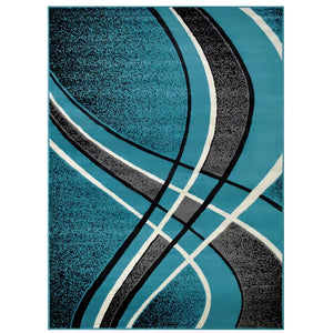 CONTEMPO 42 TURQUOISE 5 X 7 RUG