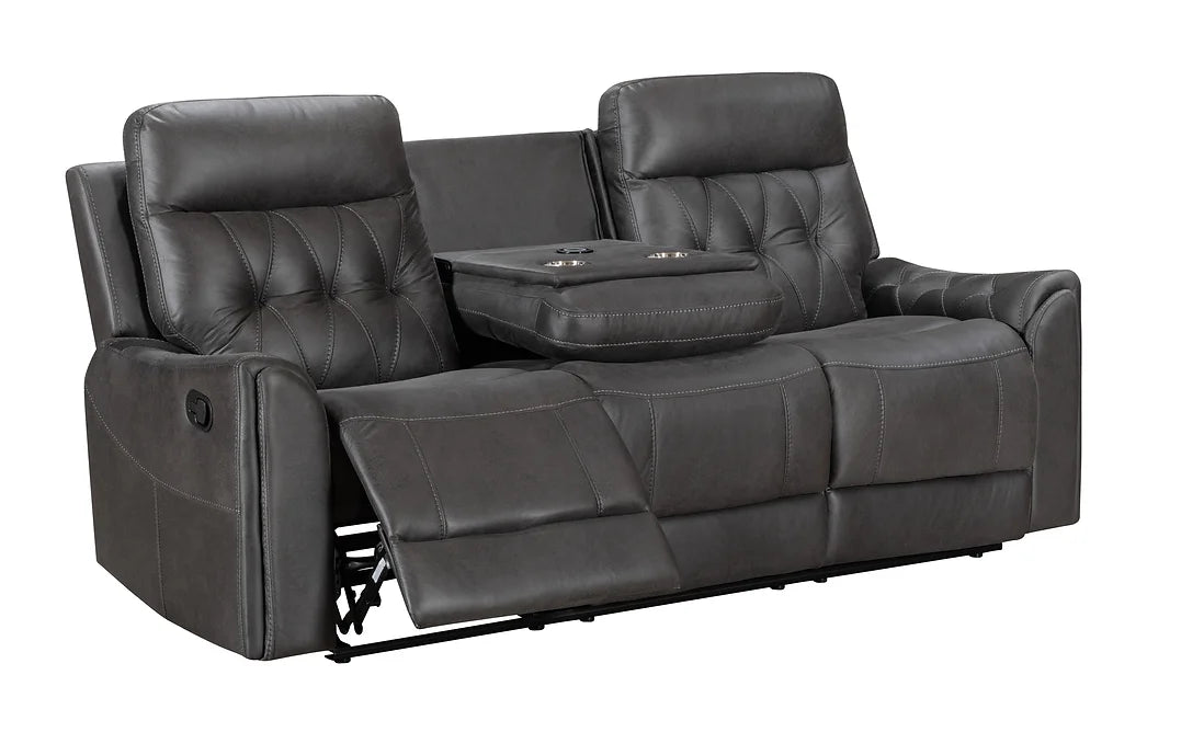 S6500 RITA GREY 3 PIECE RECLINING LIVING ROOM SET