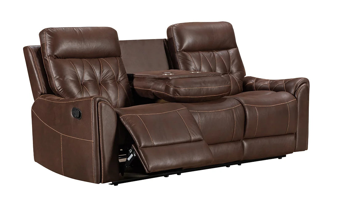 S6500 RITA BROWN 3 PIECE RECLINING LIVING ROOM SET