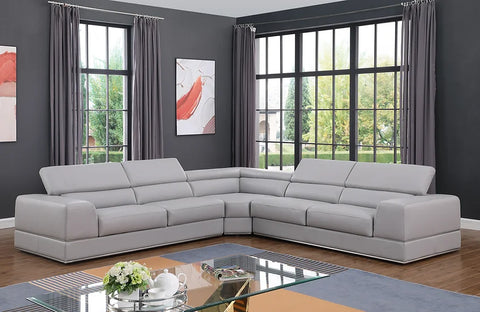 MI-5106A PELLA LIGHT GRAY SECTIONAL AVAILABLE AS 3 PC OR 4 PC