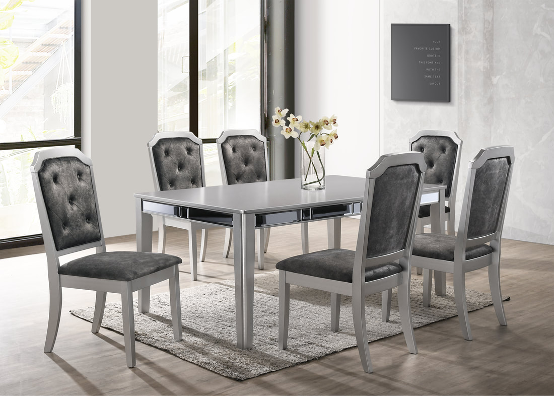 Travis Dining Table + 6 Chairs