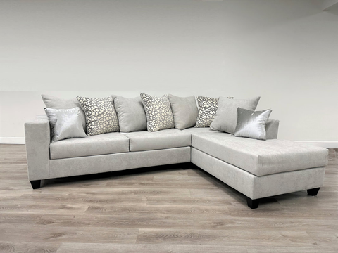 110 Sectional (Hollywood Silver) ***NEW ARRIVAL***