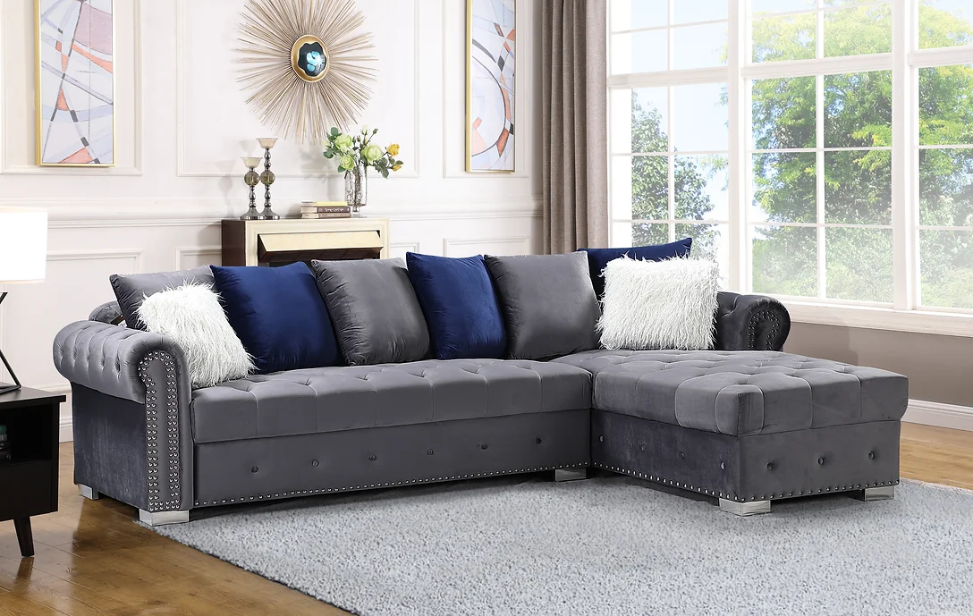 S8187 Milan Sectional (Grey)