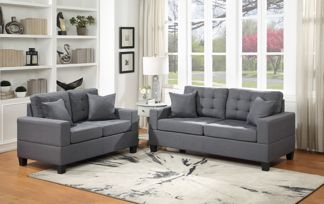 HH1155 - 2pc Sofa & Loveseat Set **ON SALE**