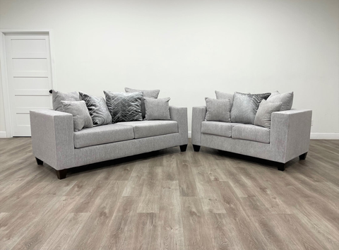 110 - Dove Sofa and Love Seat