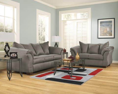 Ashley 750-05 Sofa & Loveseat Cobblestone