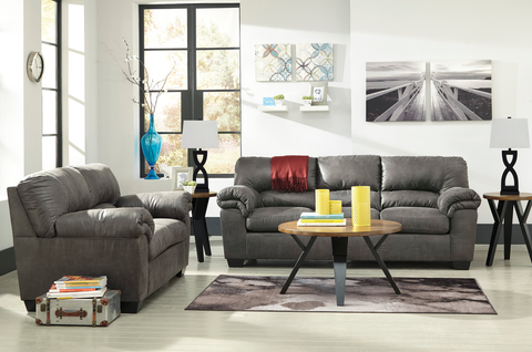 Ashley 120-21 Slate Sofa & Loveseat Set