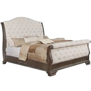 B1120-88 SHEFFIELD GREY SLEIGH BED AVAILABLE IN QUEEN AND KING SIZES