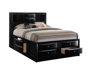 B4285 EMILY BLACK STORAGE BED