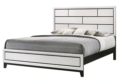 B4610 AKERSON CHALK QUEEN OR KING SIZE BED