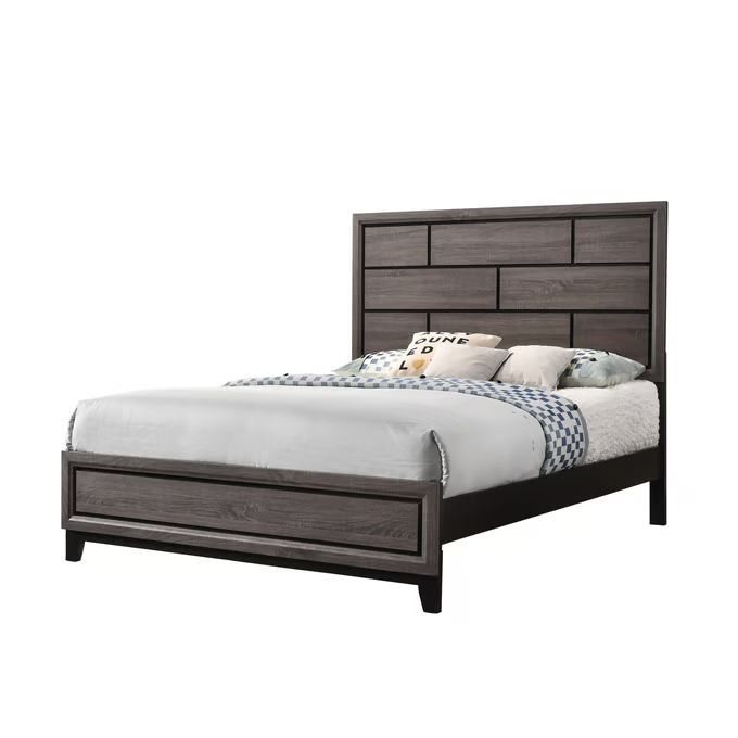 B4620 AKERSON GREY TWIN, FULL, QUEEN OR KING SIZE BED