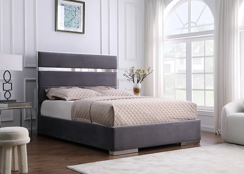 B810 Cartier (Grey) Bed Frame