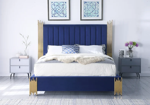 B840 Token Blue Bed Frame